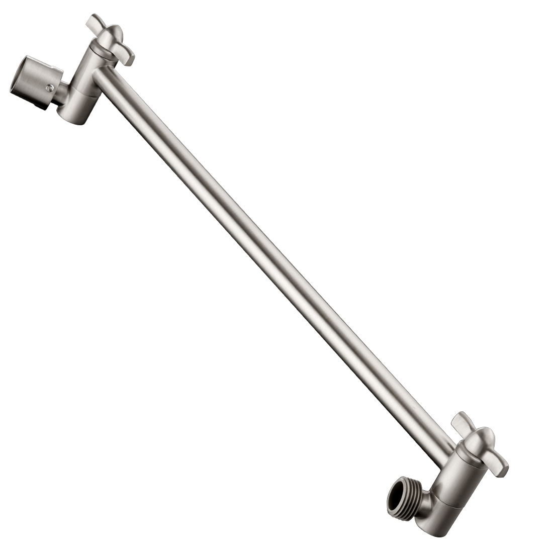 Brass Shower Head Extension Arm, Height & Angle Adjustable,10 Inch
