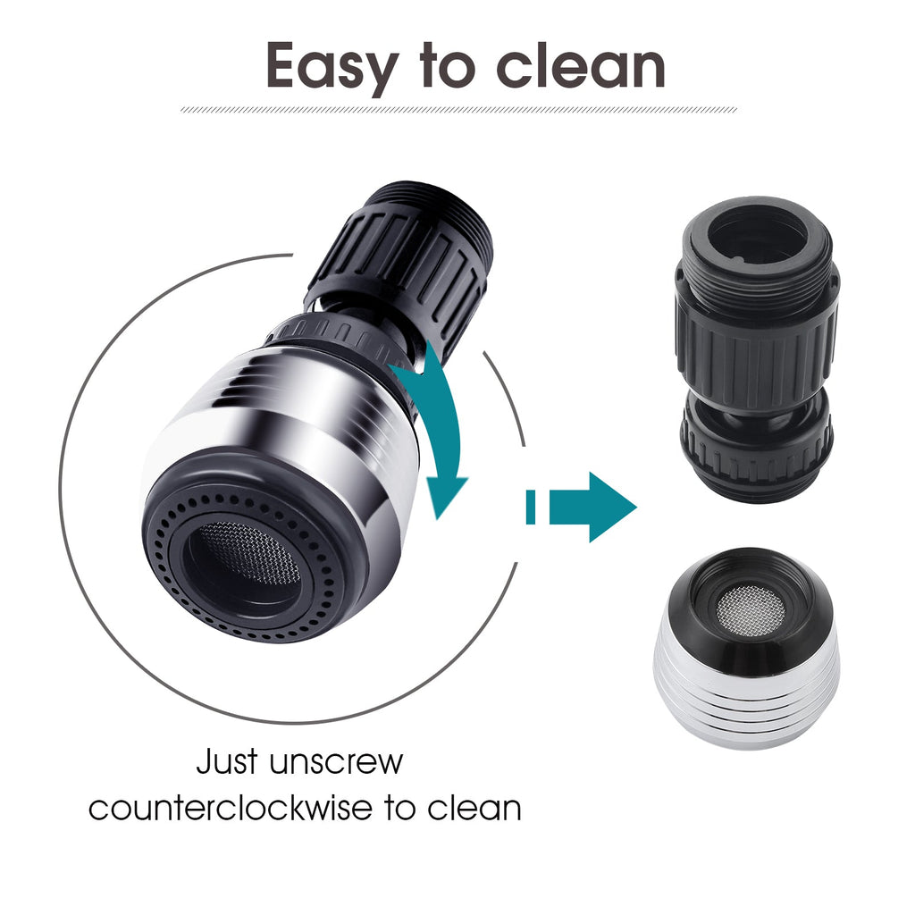 Kitchen Faucet Spray Aerator,1.5 GPM 360 Degree Rotatable Hand Sprayer 2pcs