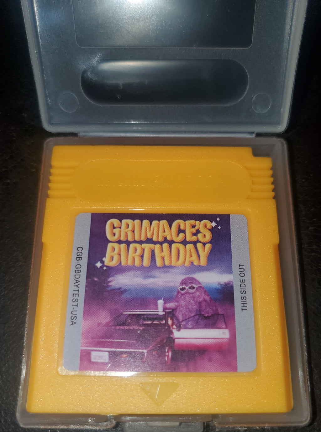 Grimace's Birthday GBC Video Game Gameboy Color McDonalds Rare 2023