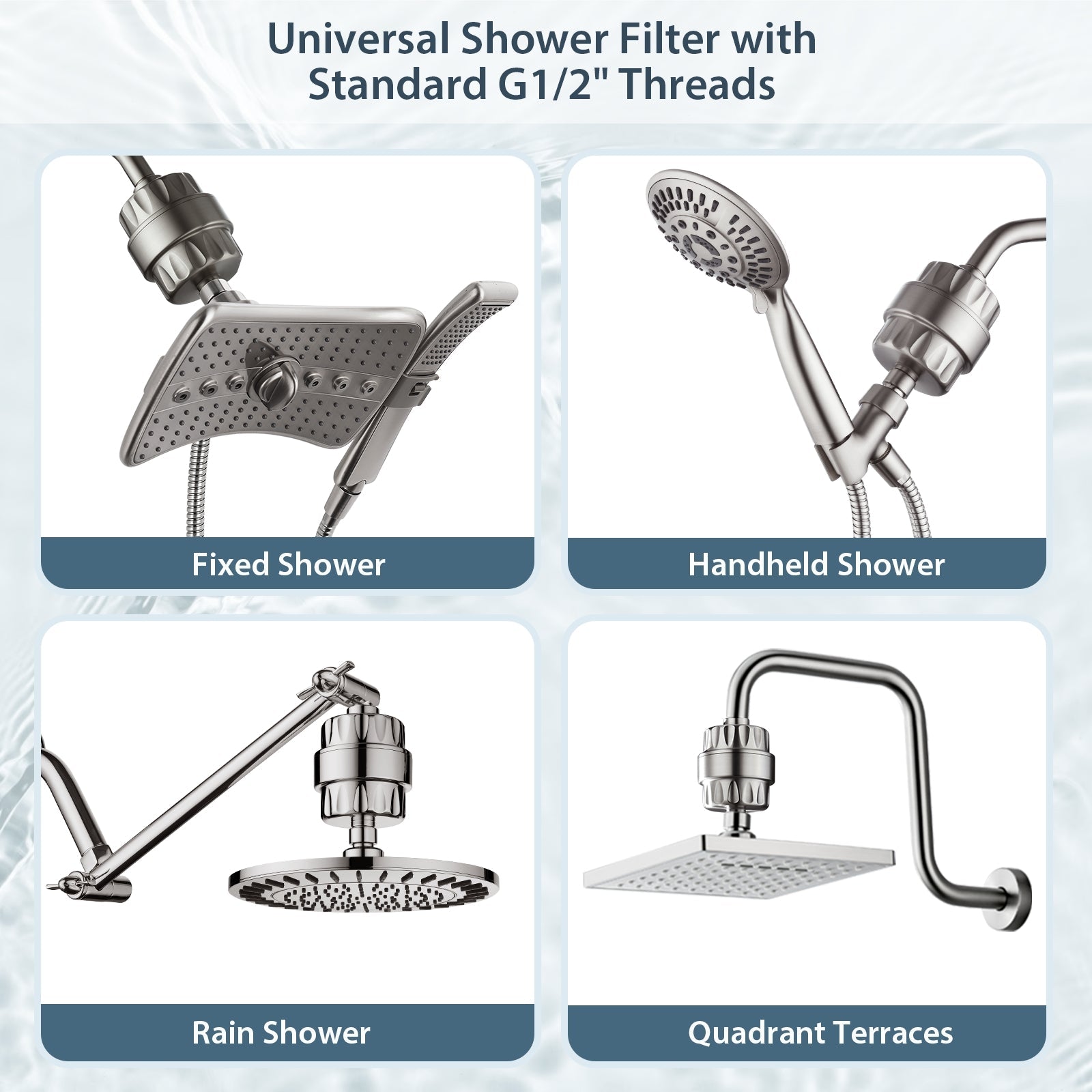 Shower Head Filter-Water Filter and Softener Removes Chlorine