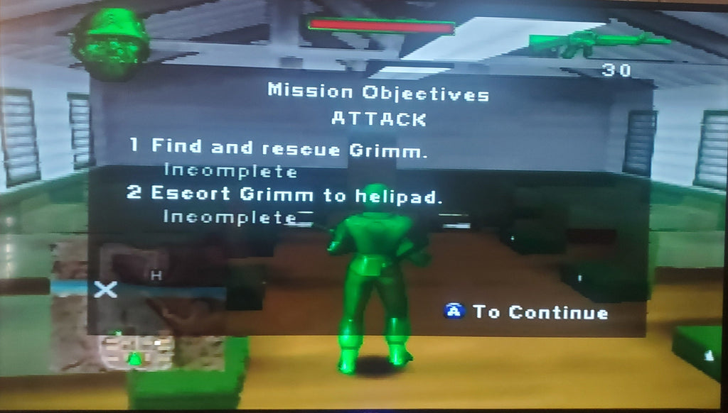 Army Men Sarge's Heroes N64 Nintendo 64 Video Game Cartridge 1999