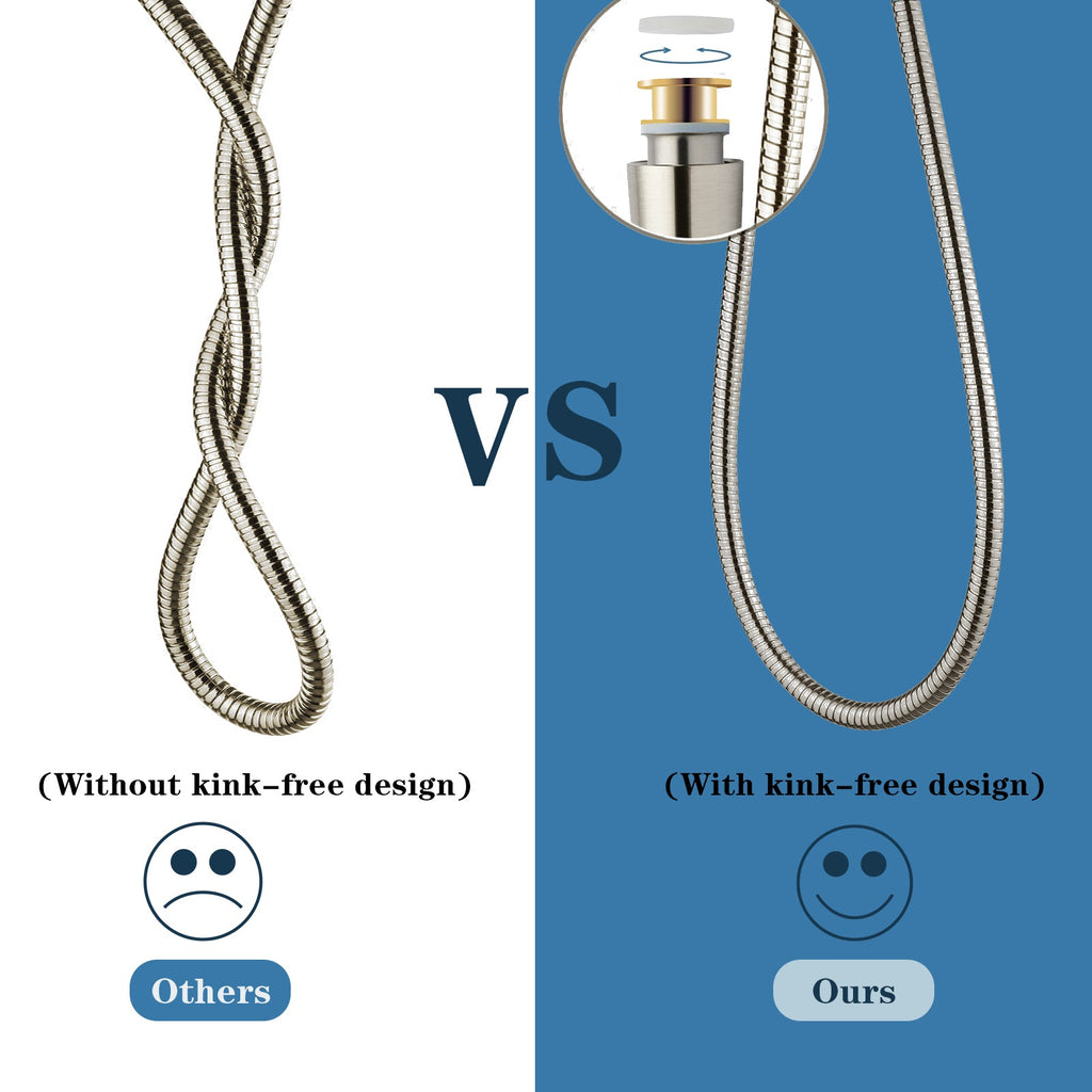 69 Inch Shower Hose For Hand Held Shower Heads,Stainless Steel Kink-Free Hose