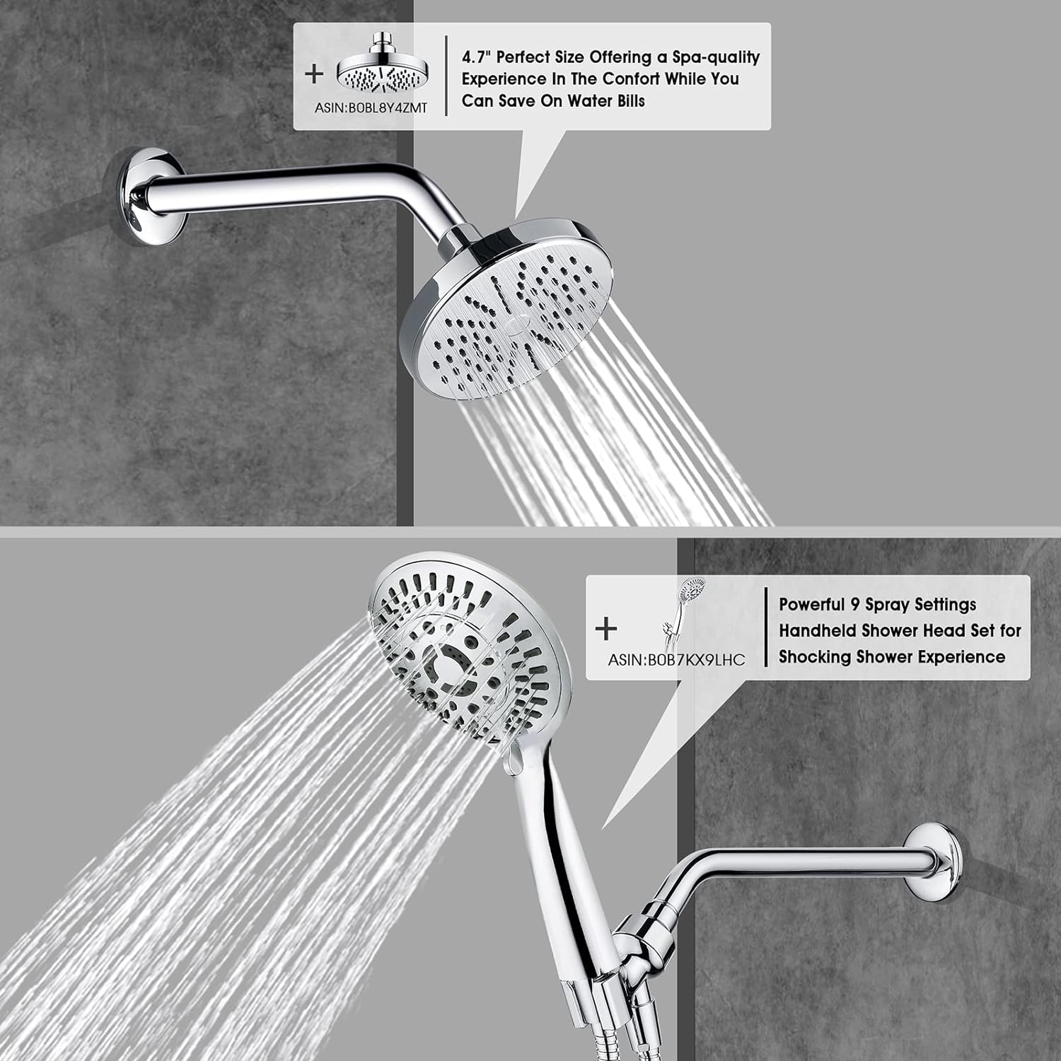 BRIGHT SHOWERS 10 Inch Solid Brass Shower Head Extension Arm, Wall Mounted Shower Pipe Arm