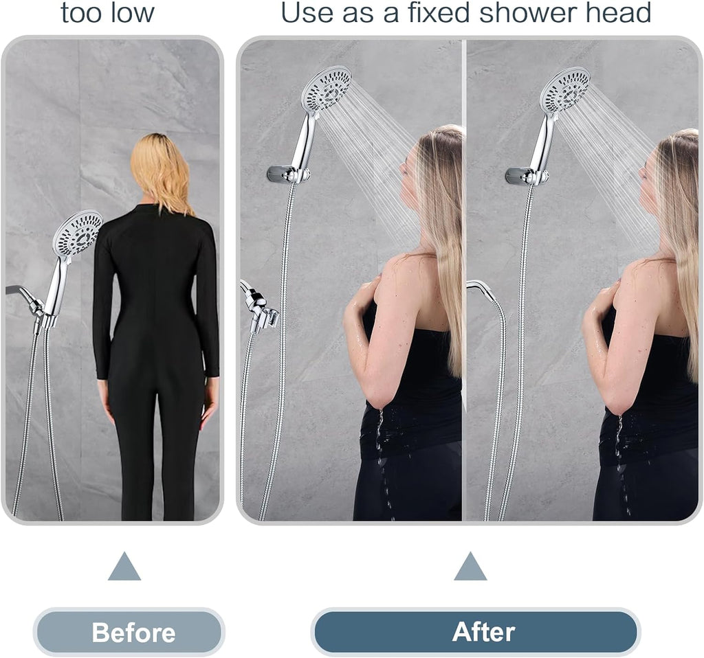 Hand Shower Wall Bracket,Universal 1/2 in Male Female Shower Hose Holder