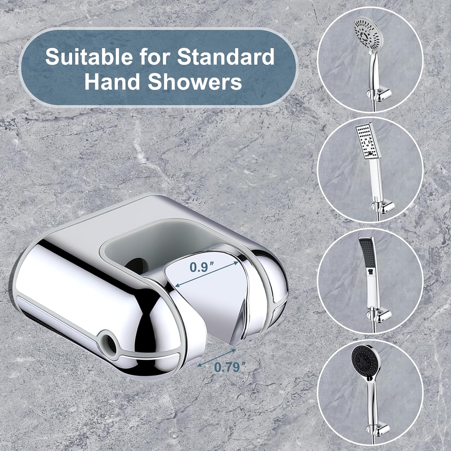 Hand Shower Wall Bracket,Universal 1/2 in Male Female Shower Hose Holder