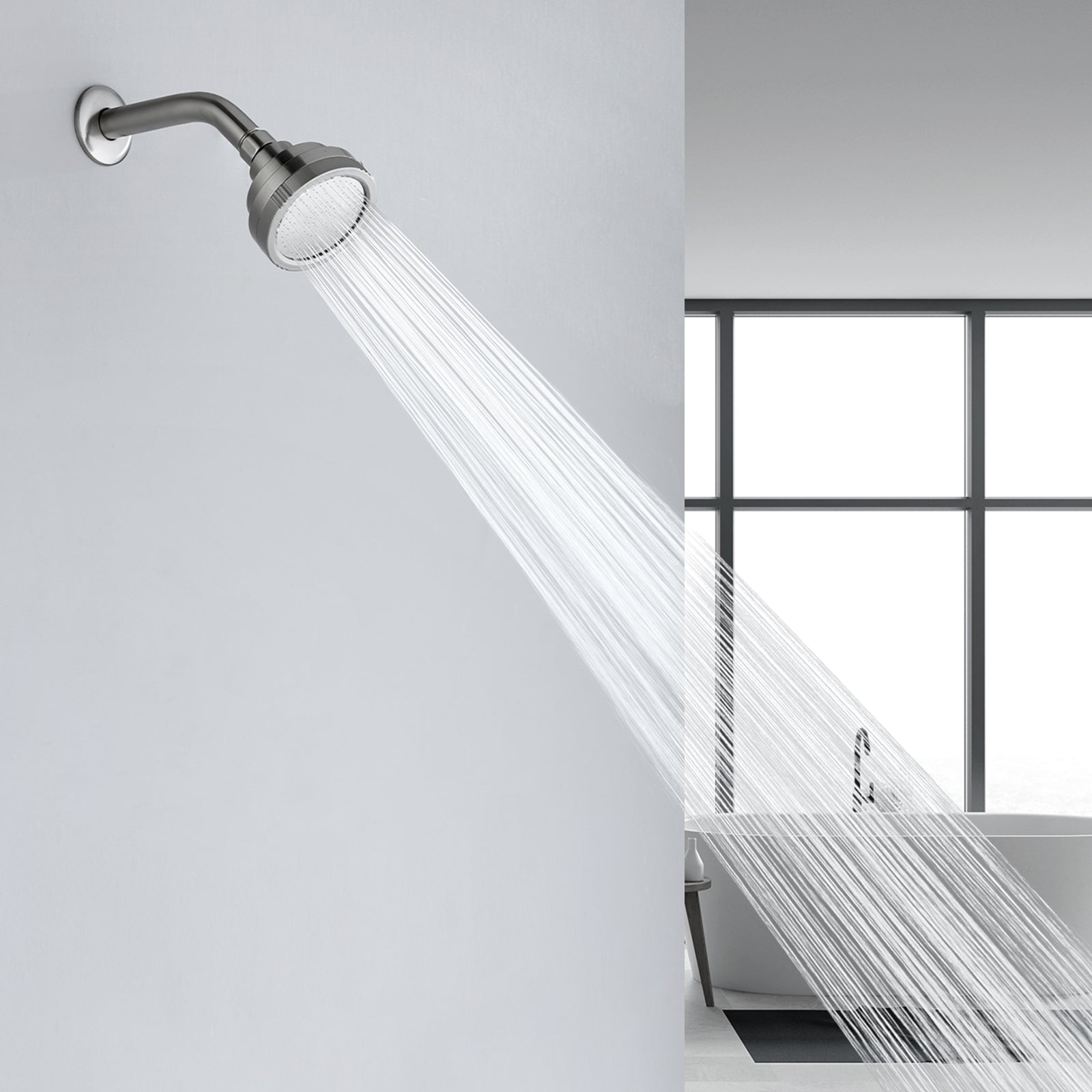 High Pressure Rain Shower Head, Angle Adjustable