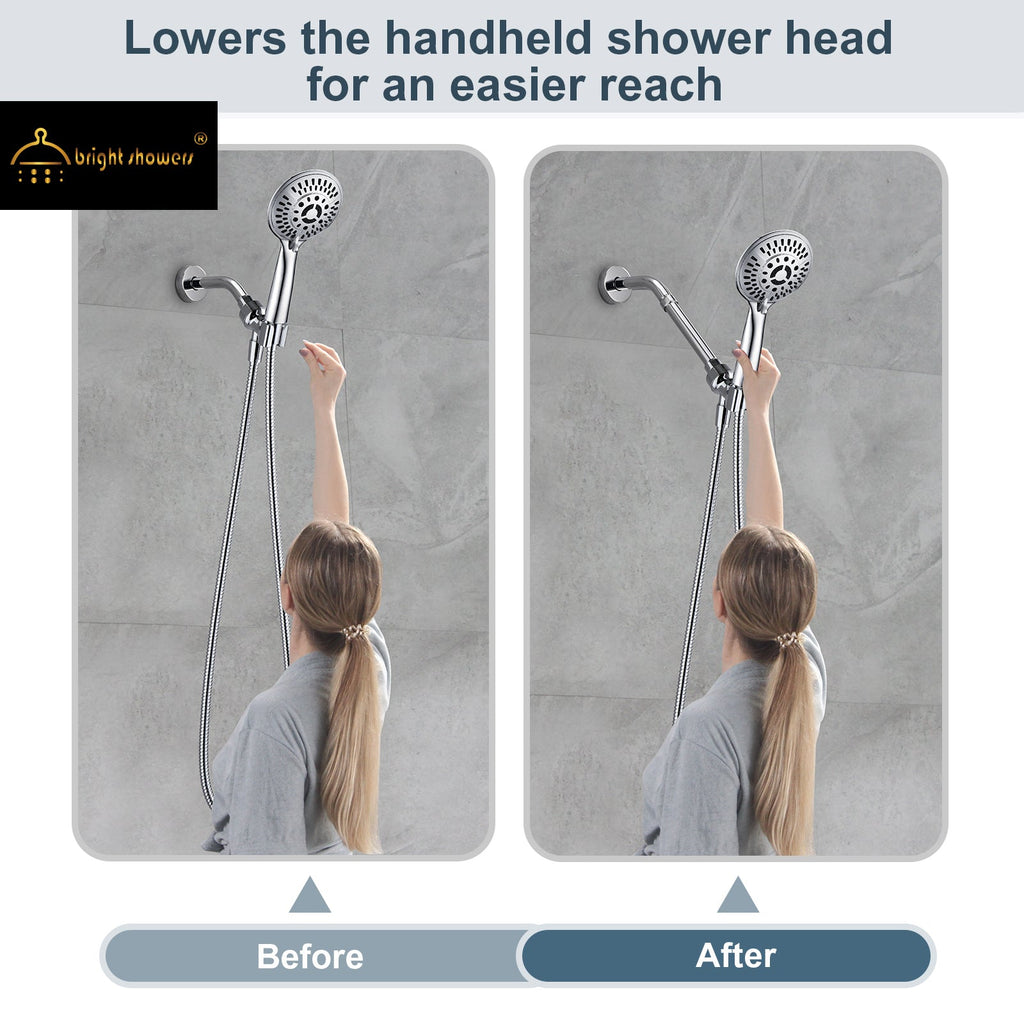 Shower extention pipe for Rain and Handheld Shower Head, 4 & 6 Inch
