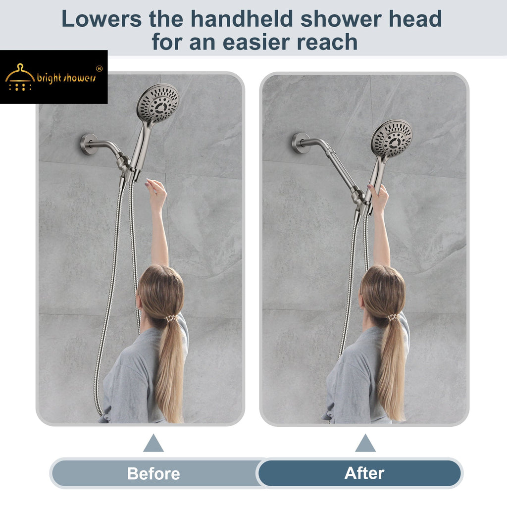 Shower extention pipe for Rain and Handheld Shower Head, 4 & 6 Inch