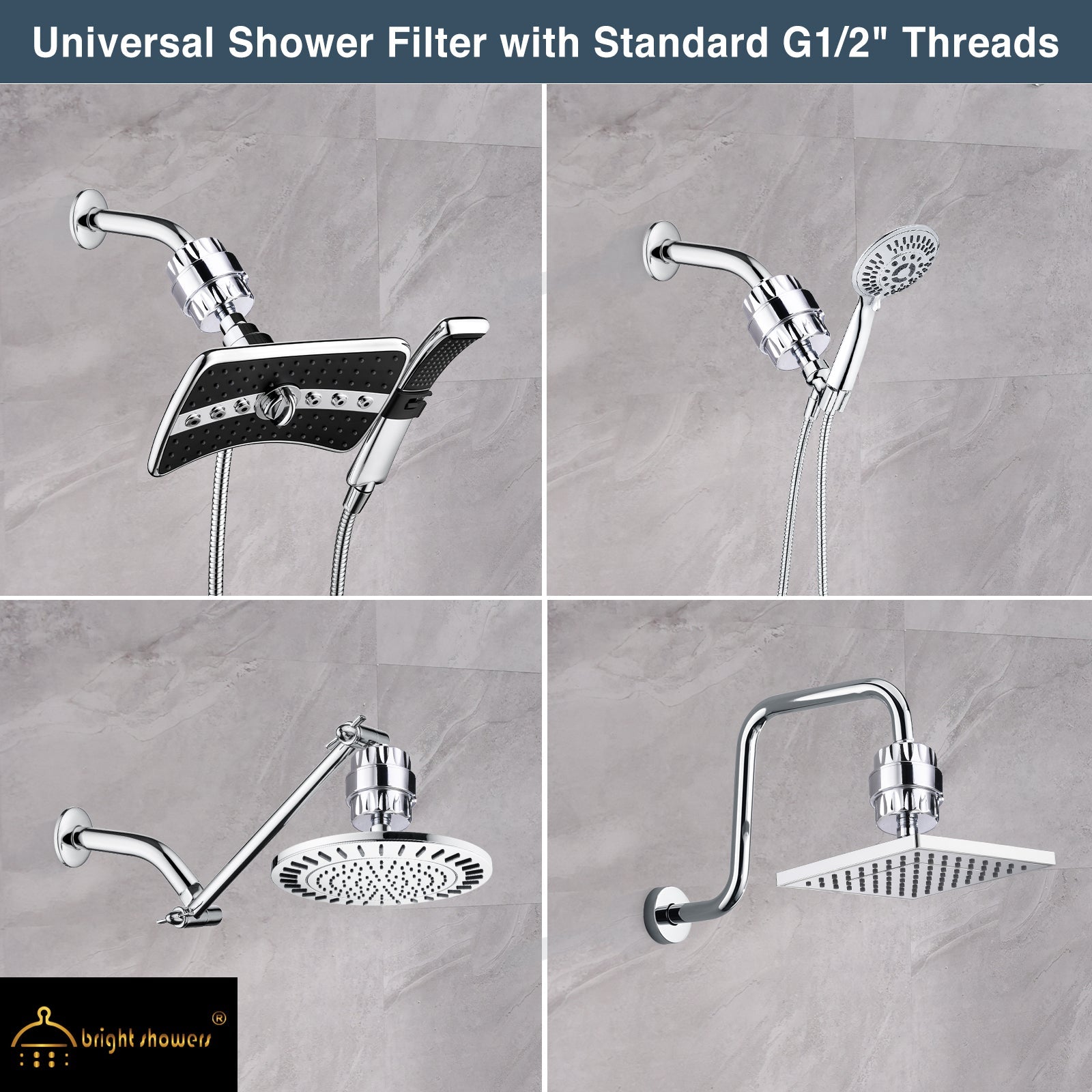 Shower Head Filter-Water Filter and Softener Removes Chlorine