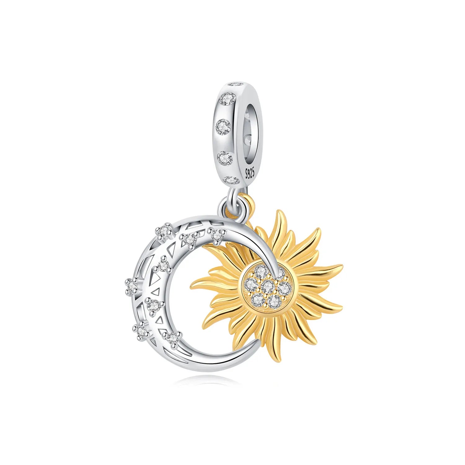 PANPOKI 925 Sterling Silver Dreamy Universe Star Original Pendants Bracelet Charms Jewelry Party Beads DIY Trendy Gifts