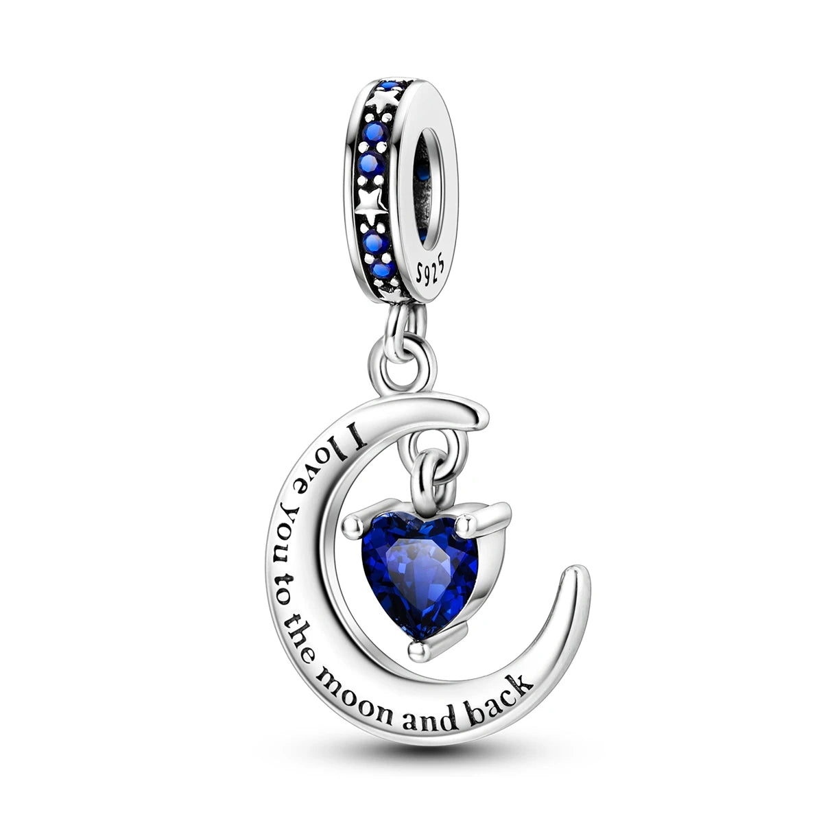 PANPOKI 925 Sterling Silver Dreamy Universe Star Original Pendants Bracelet Charms Jewelry Party Beads DIY Trendy Gifts