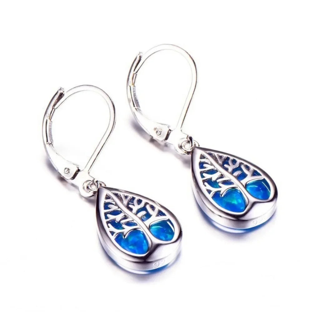Europe and The United States New Fashion Tree of Life Female Earrings Personalized Trend Drop-shaped Female PartyEarringsJewelry