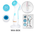 3 In 1 Electric Cleansing Brush Ultrasonic Facial Cleaner Face Massagers Sonic Rotating Cleansing Brush Face Deep Cleansing Tool