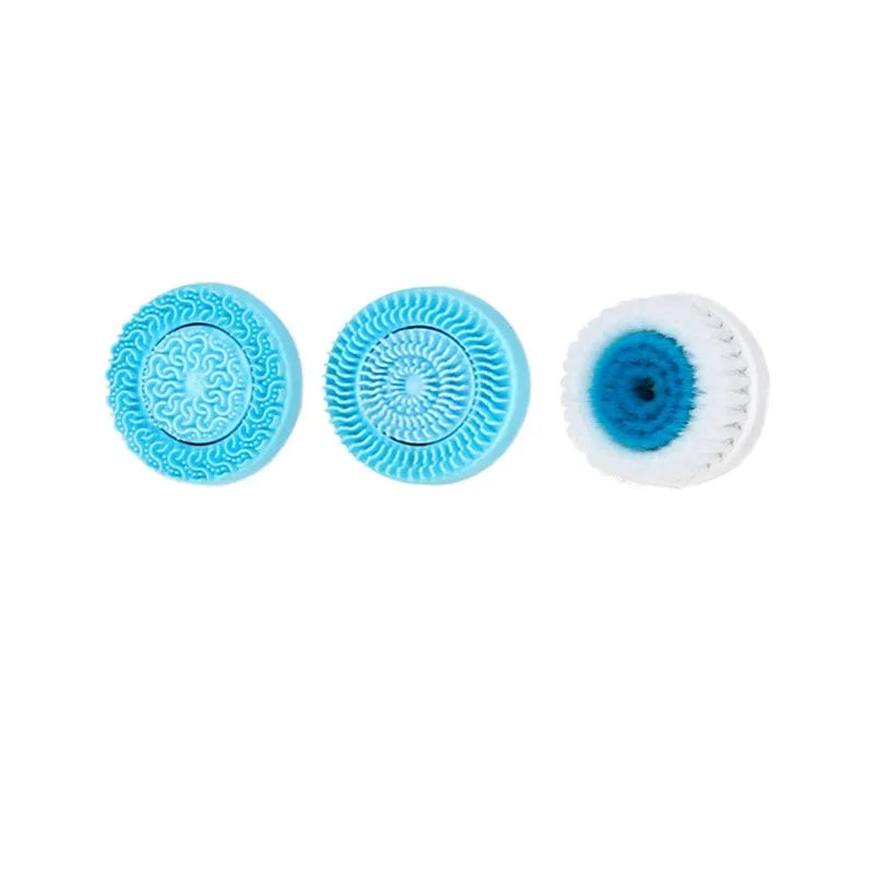 3 In 1 Electric Cleansing Brush Ultrasonic Facial Cleaner Face Massagers Sonic Rotating Cleansing Brush Face Deep Cleansing Tool