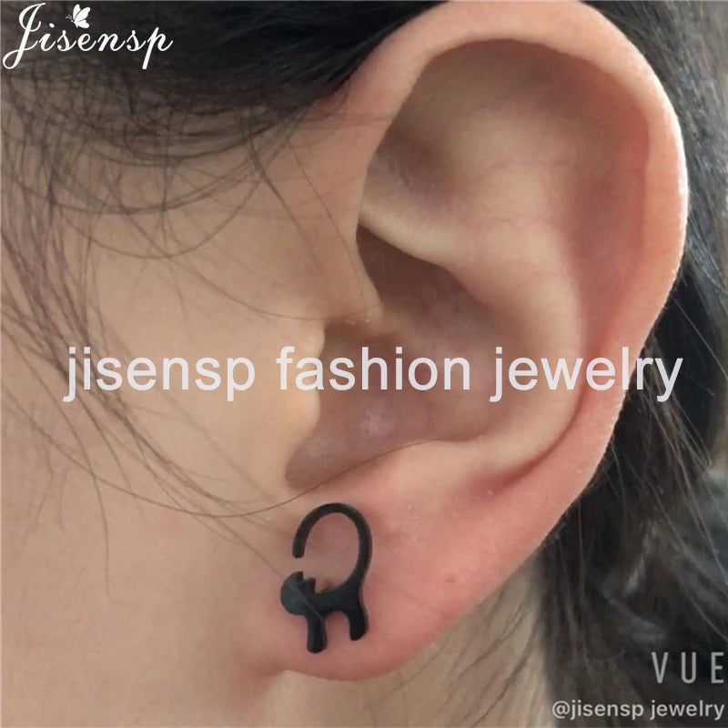 Cartoon Chihuahua Dog Earrings for Women Daily Jewelry Small Stainless Steel Cat Paw Stud Earrings Love My Pet Jewelry Gifts