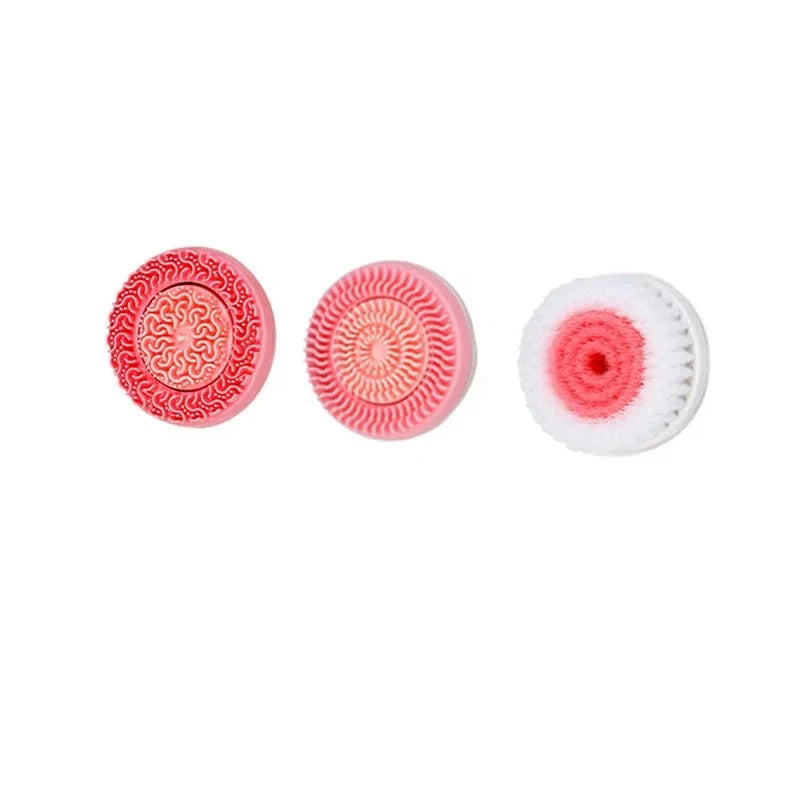 3 In 1 Electric Cleansing Brush Ultrasonic Facial Cleaner Face Massagers Sonic Rotating Cleansing Brush Face Deep Cleansing Tool