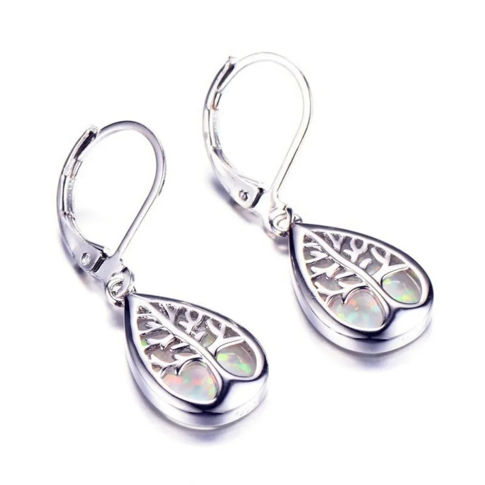 Europe and The United States New Fashion Tree of Life Female Earrings Personalized Trend Drop-shaped Female PartyEarringsJewelry