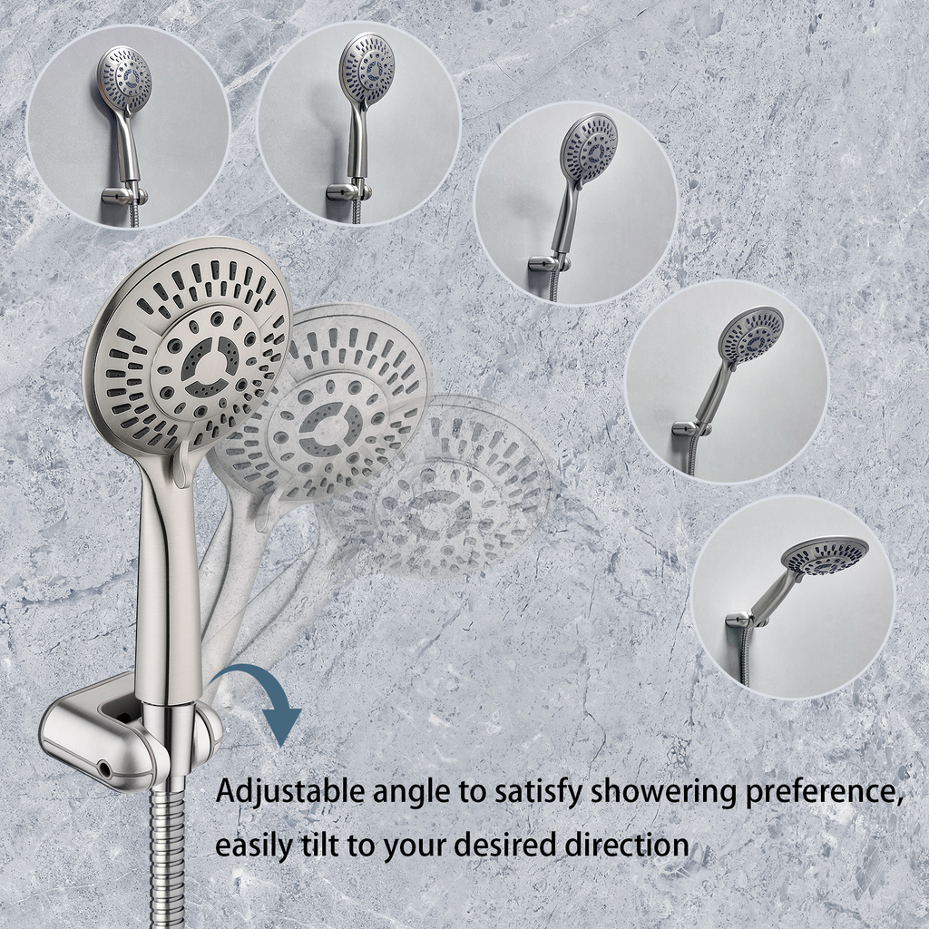 Hand Shower Wall Bracket,Universal 1/2 in Male Female Shower Hose Holder