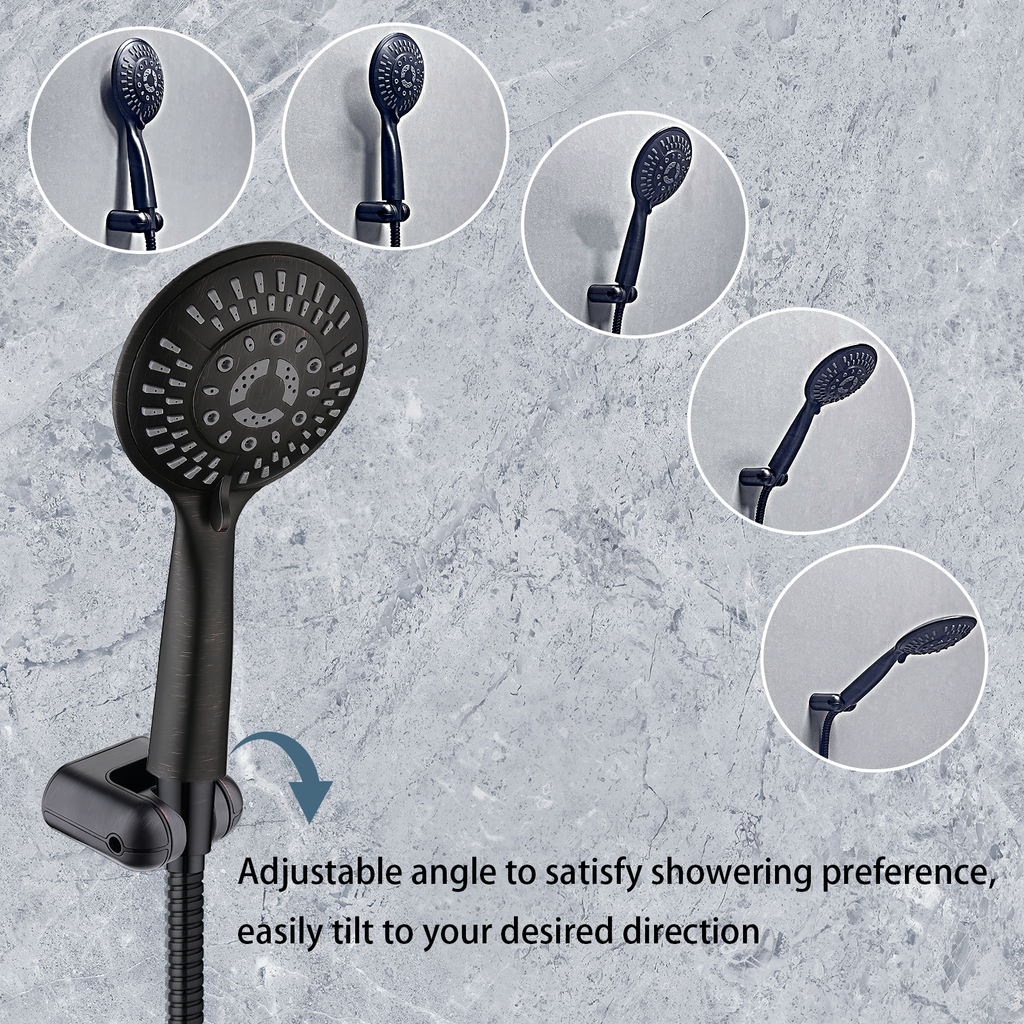 Hand Shower Wall Bracket,Universal 1/2 in Male Female Shower Hose Holder
