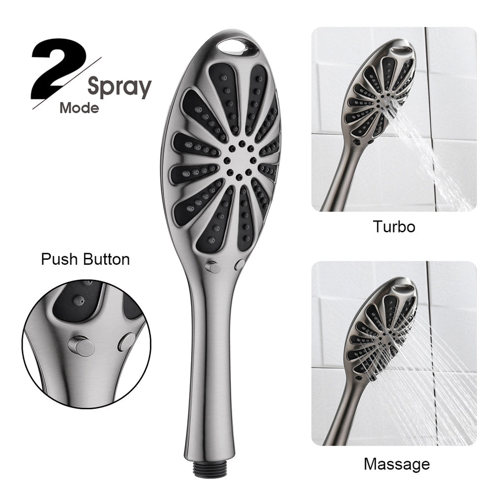 Shower Heads Combo - Rain Shower Head and Handheld Shower Head with Hose and Suction Holder