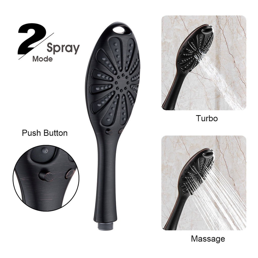 Shower Heads Combo - Rain Shower Head and Handheld Shower Head with Hose and Suction Holder