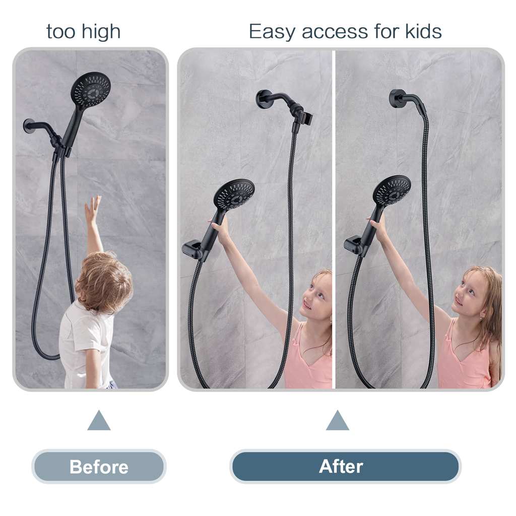 Hand Shower Wall Bracket,Universal 1/2 in Male Female Shower Hose Holder