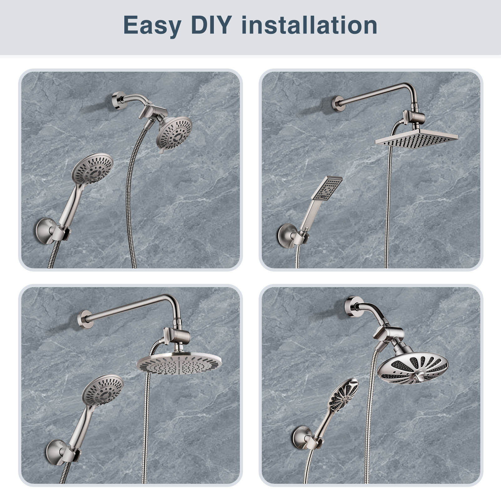 3-Way Shower Head Diverter Valve-Shower Arm Diverter