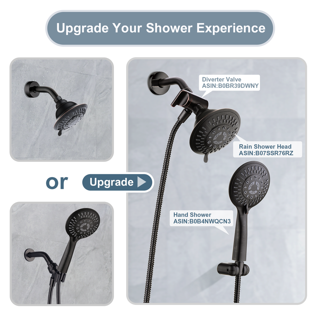 Hand Shower Wall Bracket,Universal 1/2 in Male Female Shower Hose Holder