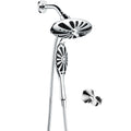 Shower Heads Combo - Rain Shower Head and Handheld Shower Head with Hose and Suction Holder