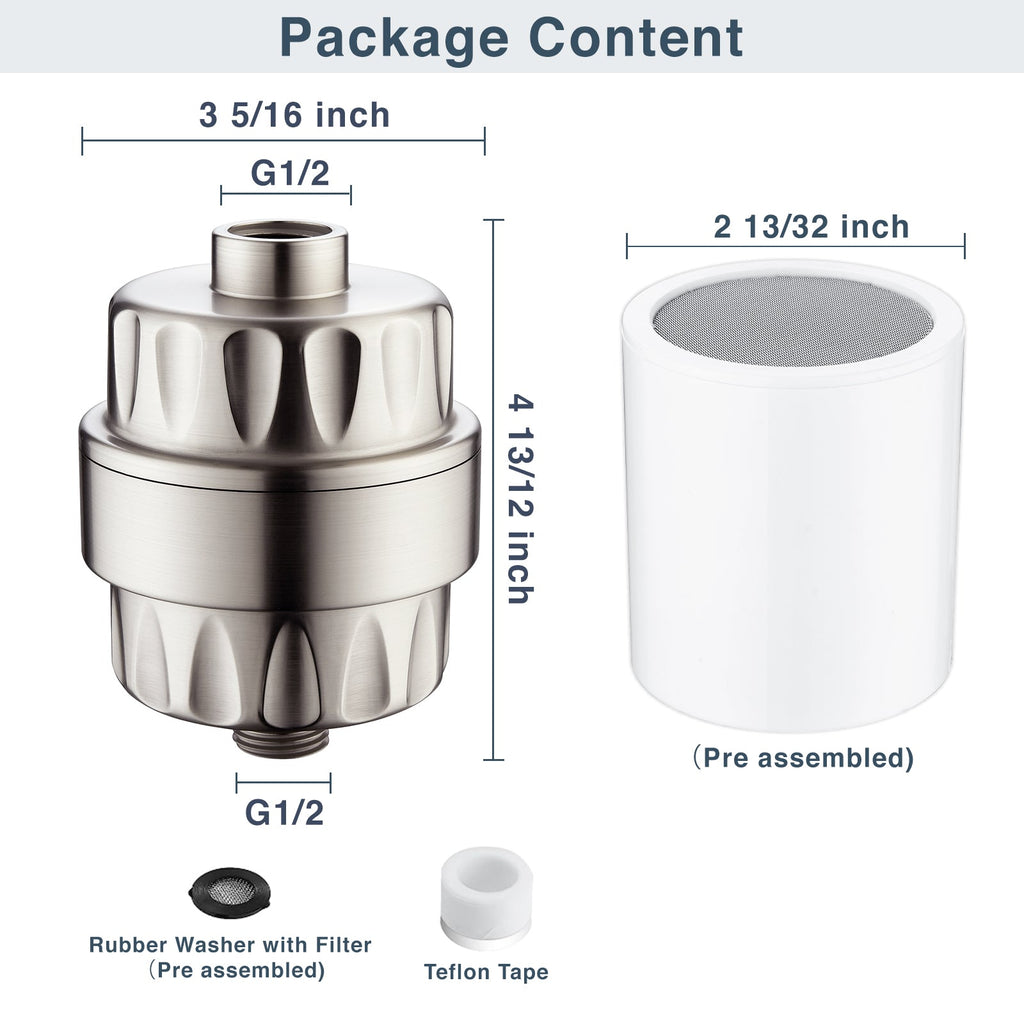 Shower Head Filter-Water Filter and Softener Removes Chlorine