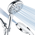 High Pressure Handheld Shower Head, 9-Spray Showerhead with 69" Hose, Bracket