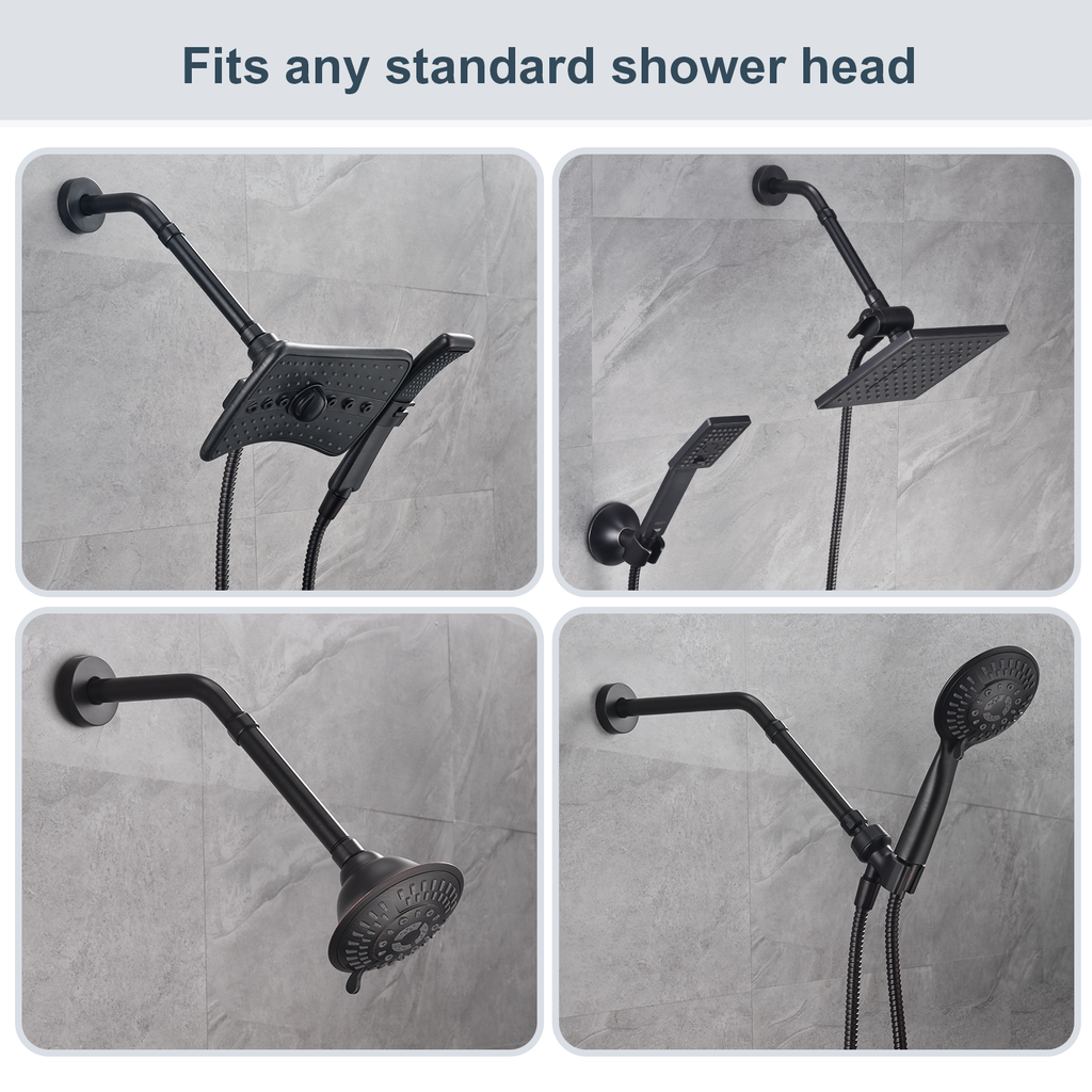 Shower extention pipe for Rain and Handheld Shower Head, 4 & 6 Inch