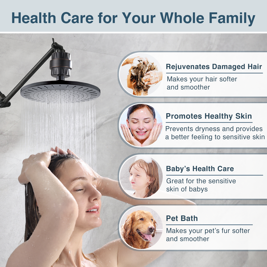 Shower Head Filter-Water Filter and Softener Removes Chlorine