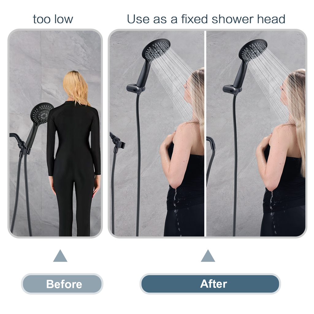 Hand Shower Wall Bracket,Universal 1/2 in Male Female Shower Hose Holder